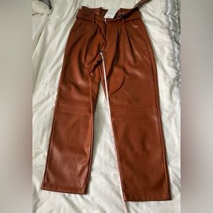 Elan high waisted faux leather pants